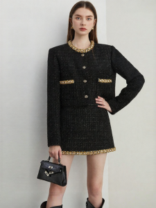 D-PLAY | Style Black Winter Coat for Women