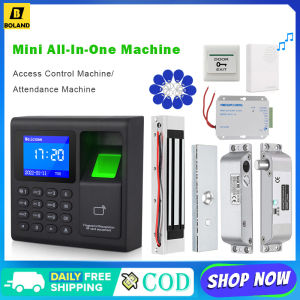 Boland 1000 Users Attendance Machine Fingerprint RFID 125Khz Card Access Control Keypad Password Time Clock Employee Attendance Recorder Device No Software Required
