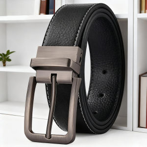 🔥100%Genuine Belt For Woman/Men Korean fashion adjustable Needle Buckle Belt Perforated Pants Belt Trendy Casual Rotating Buckle Lovelylifefu👍