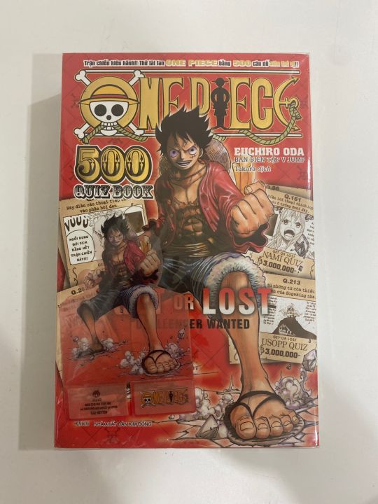 One Piece 500 Quiz Book Tập 1+2 kèm phụ kiện standee Luffy Lazada.vn