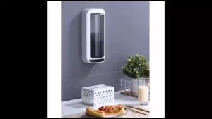 ✅100% Original AMZ Rotating Utensils Spoon Fork Holder Organizer Storage Drainer Sticker Wall Mounted Kitchen