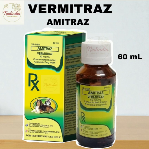 VERMITRAZ Amitraz (60 mL) Concentrated Solution Acaricidal Dog Wash
