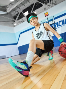 XTEP | Summer New Boys Breathable High Top Basketball Sneakers
