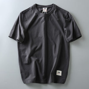 Áo Thun Nam Cổ Tròn Tay Ngắn Chất Liệu Cotton Phong Cách Mỹ Cổ Điển Dáng Rộng Thoáng Khí Thường Ngày Mùa Hè Áo Thun Nam