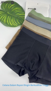 JFYOU Celana Dalam Pria Katun Silky Lembut - Permukaan Halus Menyerap Keringat dan Anti Bau