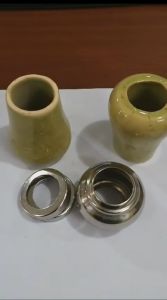 Bandul Keramik Polos Hijau 1 Inch Aksesoris Stainless Steel