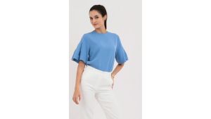 badomoda DANICA Pleated Sleeves Blouse