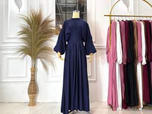 EVITA DRESS RAYON TWILL ABAYA TERBARU ELEGAN MEWAH MUSLIM SYARI