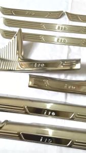 Ốp Bậc Cửa Nẹp Bước Chân TrongNgoài Xe Huyndai I10 2026-2014 Mẫu Inox Cao Cấp
