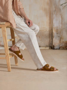 Truffaut | Leather Adjustable Double Buckle Sandals
