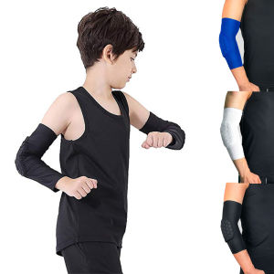 1Pcs Kids/Youth Sports Honeycomb Compression Elbow Pads Guards Protective Gear for Basketball Baseball Football Volleyball Wrestling Cycling