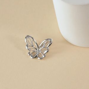 Chow Sang Sang 周生生 950 Pure Platinum Pt950 Lace Butterfly Pendant 90255P [Necklace Not Included]