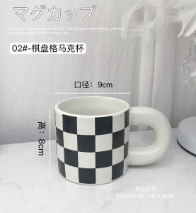 Ly cắm cọ / ly chụp mẫu nail deocr mẫu ca rô và trứng cút