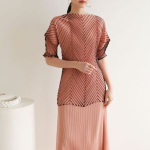 จีบมือจีบค่อยๆบางผิดปกติแฟชั่นระดับไฮเอนด์สบายๆบางเสื้อยืด1163