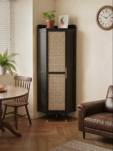 ZHUSHANXIA | 90 Degree Corner Storage and Display Cabinet