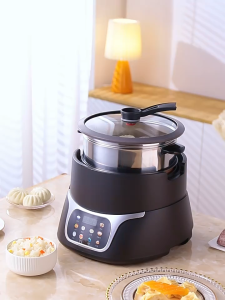 SG【ReadyStock】Positive Hemisphere Rice Cooker UncoatedStainlessSteelLiner FuzzyLogicControl SteamFunction ChildLockSafety LCDDigitalDisplay