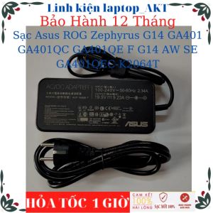 Sạc laptop Asus ROG Zephyrus G14 GA401 GA401QC GA401QEF G14 AW SE GA401QEC-K2064T Sạc Asus 19.5V-9.23A–180W chân kim 6.0*3.7mm