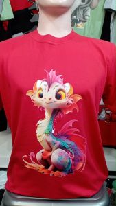 Kaos Pria 3 Dimensi Motif Naga Panjang Tshirt Oblong Katun 24s H0270 By Hans & Co