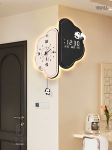 CTYLIGHTZ | Corner Electronic Calendar Clock Creative Home Decorative Dual Face Clock