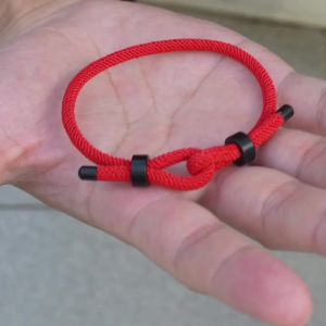 Vòng Tay Nam Tối Giản Bằng Dây Dù Nylon 4mm Điều Chỉnh Được Charm Thép Không Gỉ Tết Dành Cho Trang Sức Đi Biển Thường Ngày