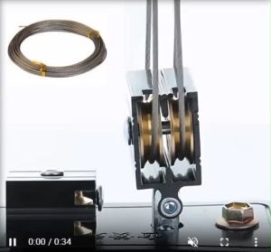 Cuộn cáp dài cho giàn phơi thông minh lắp cho trần cao