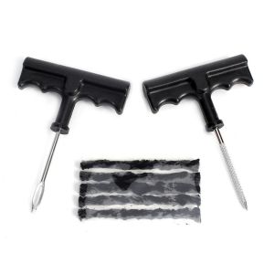 7 Piece Tough Tire Plug KitPortable Tire Repair Drill kit With Rubber Strips Home Plug Patch Set For Moto Bike Tool Accessories