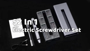 Screwdriver Set 50 In 1 Rechargeable Cordless Repair Electric Screwdriver Magnetic Screwdriver Set Screwdriver Precision Detachable Mini Toolbox 50pcs Precision Bits LED Light Rechargeable Professional Accessory Set For Phones Watches Computers