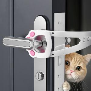 Cat Door Holder Latch Adjustable Prevents Dog Enter Elastic Gate Lock Flex Latch Strap Dog Door Stopper Pet Gate Supplies