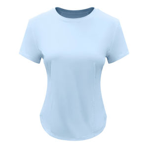 Quick Dry Running Sports Top Womens Fitness Clothing Short Sleeve Yoga Training Running T-Shirt Summer Sports T-Shirt