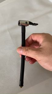 Vòi bơm lốp xe máy ô tô xe đạp Ống bơm hơi lốp ô tô áp suất cao đầu ren bằng đồng nguyên chất dây bơm dài 18cm ren 6mm