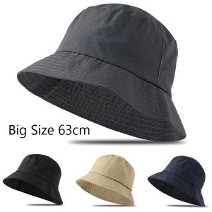 Waterproof Large Size XL62cm Sun Hat Men Womens Sunscreen Mountaineering Big Head Circumference Summer UV Protection Bucket Hat