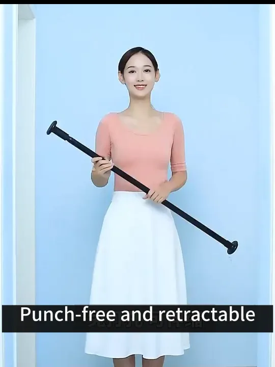 【Load capacity 800kg】adjustable curtain rod stainless steel clothes rod ...