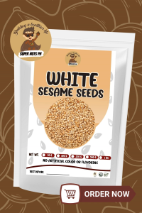SuperNuts PH Premium White Sesame Seeds | Natural Sesame Seeds for Baking Cooking & Healthy Toppings | 100g 250g 500g 1kg