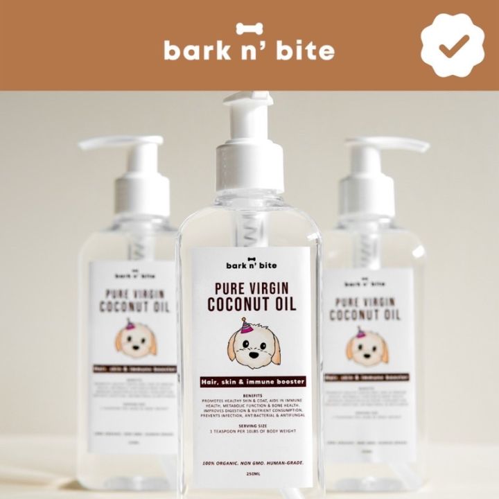 Bark n’ bite VCO Virgin Coconut Oil for dogs 250ml