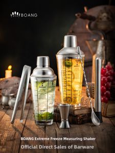 BOANG | Glass Shaker Cocktail Set with Measuring Tools