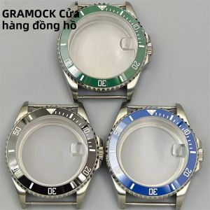 Vỏ Đồng Hồ Lặn Bằng Thép Không Gỉ Cao Cấp GRAMOCK 36mm 38mm Với Kính Sapphire Và Viền Gốm Tương Thích Với Máy NH34 NH35 NH36 ETA2824 PT5000
