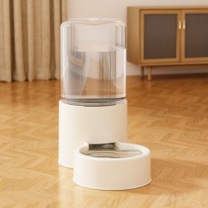 Auto Feeder and Waterer for Cats and Dogs Grain Storage Bowl