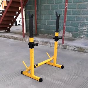 Gym Adjustable Barbell Stand Squat Rack Weight Lifting Workout Equipment Muscle Fitness Rak Pemangku Tempat Letak Alat Angkat Berat Senam Cergas