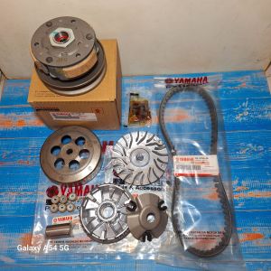 Paketan komplit cvt 54p pully assy rumah roller assy kipas roller vanbelt yamaha mio j soul gt fino