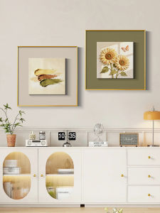 MUWU | Modern Creamy Sunflower Abstract Wall Decor