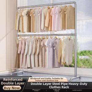 Galvanized Easy-Setup Clothes Drying Rack