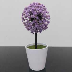 Bunga Plastik Hias Pajangan pot Tanaman Dekorasi pohon Bonsai Brokoli