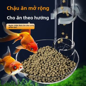 MONLEYTA | Ống cho ăn cá chép có thể mở rộng nhỏ định vị chống lật ống cho ăn cá bơi chìm đồ dùng cho cá