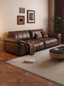 Retro Wax Leather Sofa