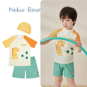 MONLEYTA | Japanese Childrens Swimming Suits Girls Two-Piece Baby Swimsuit Boys One-Piece Swimming Clothes For Kids Aged 3-6