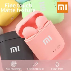 ♥100% sản phẩm gốc + Miễn phí vận chuyển♥Tai nghe không dây cho Xiaomi i12 Bluetooth-tương thích tai nghe cho TWS Mini 2 Matte Macaron Tai nghe kèm Micro hộp sạc