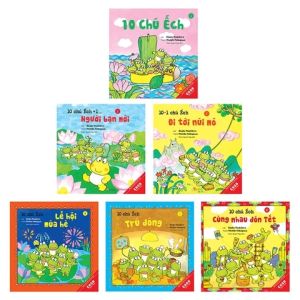 Combo Ehon Nhật Bản: 10 Chú Ếch (Từ Tập 1 Đến Tập 6) - 6 Cuốn