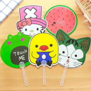 Quạt Nhựa Cầm Tay Cute Nhiều HìnhGiao Mẫu Ngẫu Nhiên(10 cây) Cindyhome Y