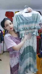 LooWear Dress Cerutti Babydoll Plisket Layer Lengan Pendek #7126