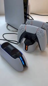 DOBE PS5 Dual Charging Dock LED Indicator Gaming Controller Charge Station Docking TP5-05103 TP5-1501S